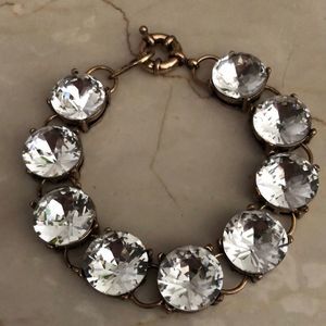 Unsigned J.Crew Large Crystal Link Bracelet